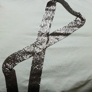 Metallic Mesh Lariat or Belt